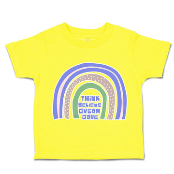 Toddler Clothes Think Believe Dream Dare Toddler Shirt Baby Clothes Cotton