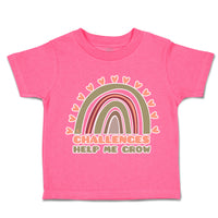 Toddler Clothes Challenges Help Me Grow Rainbow Toddler Shirt Cotton