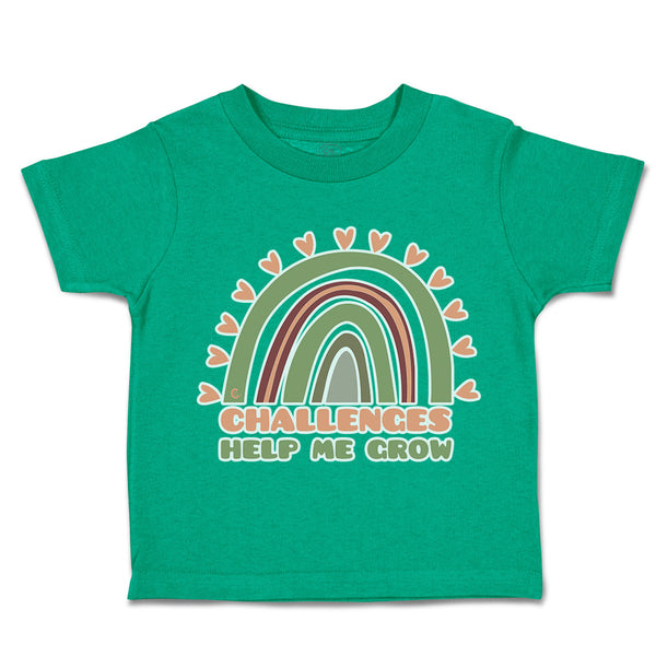 Toddler Clothes Challenges Help Me Grow Rainbow Toddler Shirt Cotton