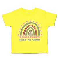 Toddler Clothes Challenges Help Me Grow Rainbow Toddler Shirt Cotton