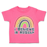 Toddler Clothes I Believe in Myself Rainbow Toddler Shirt Baby Clothes Cotton