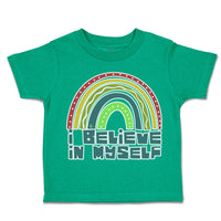 Toddler Clothes I Believe in Myself Rainbow Toddler Shirt Baby Clothes Cotton