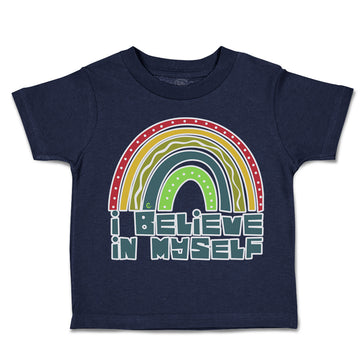 Toddler Clothes I Believe in Myself Rainbow Toddler Shirt Baby Clothes Cotton