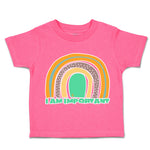 Toddler Clothes I Am Important Rainbow A Toddler Shirt Baby Clothes Cotton