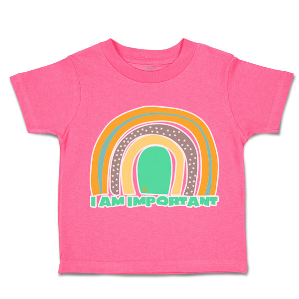 Toddler Clothes I Am Important Rainbow A Toddler Shirt Baby Clothes Cotton