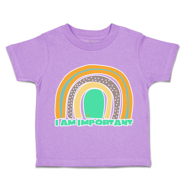 Toddler Clothes I Am Important Rainbow A Toddler Shirt Baby Clothes Cotton
