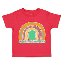 Toddler Clothes I Am Important Rainbow A Toddler Shirt Baby Clothes Cotton