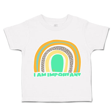 Toddler Clothes I Am Important Rainbow A Toddler Shirt Baby Clothes Cotton