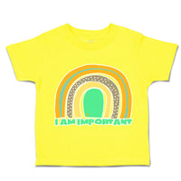 Toddler Clothes I Am Important Rainbow A Toddler Shirt Baby Clothes Cotton