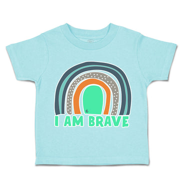 Toddler Clothes I Am Brave Rainbow Toddler Shirt Baby Clothes Cotton