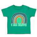 Toddler Clothes I Am Brave Rainbow Toddler Shirt Baby Clothes Cotton