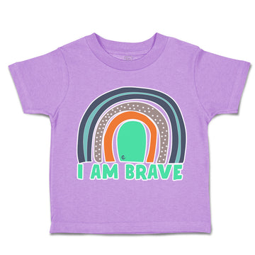 Toddler Clothes I Am Brave Rainbow Toddler Shirt Baby Clothes Cotton