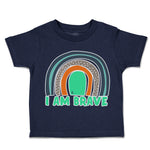 Toddler Clothes I Am Brave Rainbow Toddler Shirt Baby Clothes Cotton