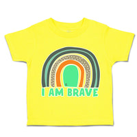 Toddler Clothes I Am Brave Rainbow Toddler Shirt Baby Clothes Cotton