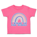 Toddler Clothes I Stand up for Myself Rainbow Toddler Shirt Baby Clothes Cotton