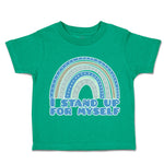 Toddler Clothes I Stand up for Myself Rainbow Toddler Shirt Baby Clothes Cotton