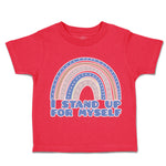 Toddler Clothes I Stand up for Myself Rainbow Toddler Shirt Baby Clothes Cotton