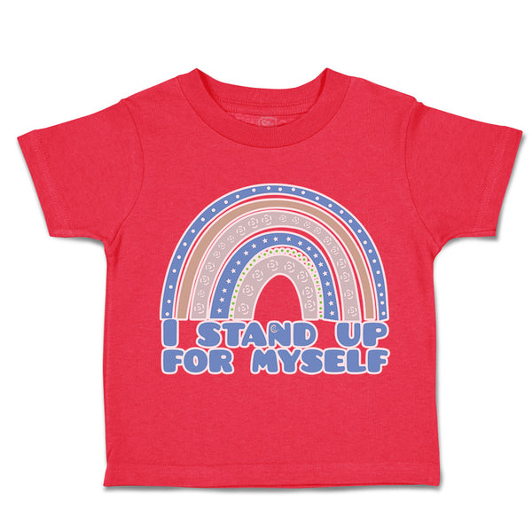 Toddler Clothes I Stand up for Myself Rainbow Toddler Shirt Baby Clothes Cotton