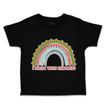 Toddler Clothes I Speak with Kindness Rainbow Toddler Shirt Baby Clothes Cotton