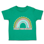 Toddler Clothes I Speak with Kindness Rainbow Toddler Shirt Baby Clothes Cotton