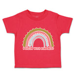 Toddler Clothes I Speak with Kindness Rainbow Toddler Shirt Baby Clothes Cotton