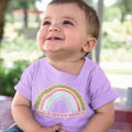 Toddler Clothes I Speak with Kindness Rainbow Toddler Shirt Baby Clothes Cotton