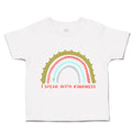 Toddler Clothes I Speak with Kindness Rainbow Toddler Shirt Baby Clothes Cotton