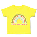 Toddler Clothes I Speak with Kindness Rainbow Toddler Shirt Baby Clothes Cotton