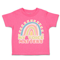 Toddler Clothes My Voice Matters Rainbow Toddler Shirt Baby Clothes Cotton