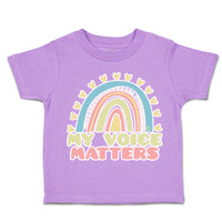 Toddler Clothes My Voice Matters Rainbow Toddler Shirt Baby Clothes Cotton