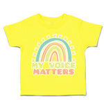 Toddler Clothes My Voice Matters Rainbow Toddler Shirt Baby Clothes Cotton