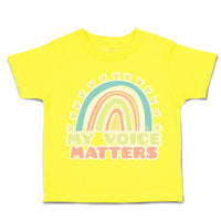 Toddler Clothes My Voice Matters Rainbow Toddler Shirt Baby Clothes Cotton