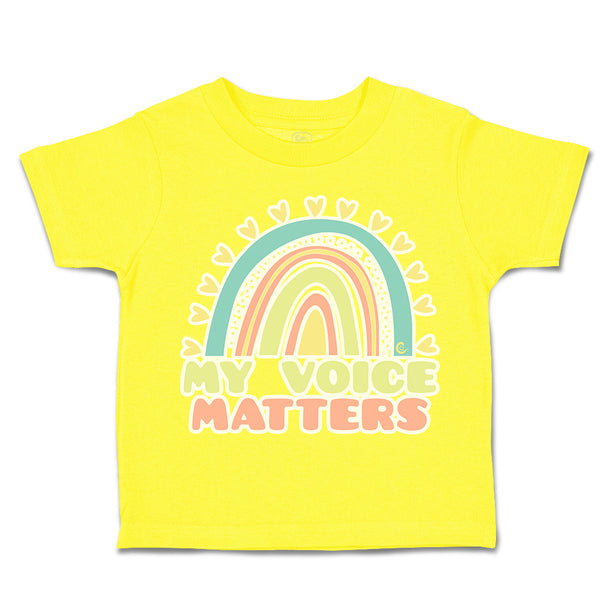 Toddler Clothes My Voice Matters Rainbow Toddler Shirt Baby Clothes Cotton