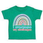 Toddler Clothes I Overcome My Challenges Rainbow Toddler Shirt Cotton