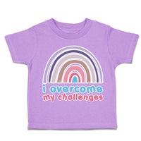 Toddler Clothes I Overcome My Challenges Rainbow Toddler Shirt Cotton