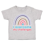 Toddler Clothes I Overcome My Challenges Rainbow Toddler Shirt Cotton