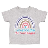 Toddler Clothes I Overcome My Challenges Rainbow Toddler Shirt Cotton