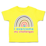 Toddler Clothes I Overcome My Challenges Rainbow Toddler Shirt Cotton