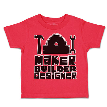 Toddler Clothes Maker Builder Designer Hammer Toddler Shirt Baby Clothes Cotton