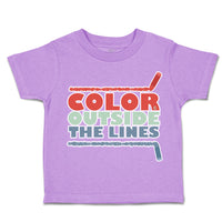 Toddler Clothes Colour Outside The Lines Crayons Toddler Shirt Cotton