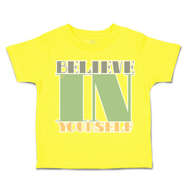 Toddler Clothes Believe in Yourself B Toddler Shirt Baby Clothes Cotton