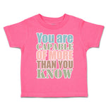 Toddler Clothes You Are Capable of More than You Know Toddler Shirt Cotton