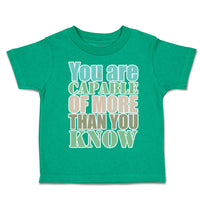 Toddler Clothes You Are Capable of More than You Know Toddler Shirt Cotton