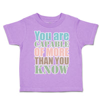 Toddler Clothes You Are Capable of More than You Know Toddler Shirt Cotton