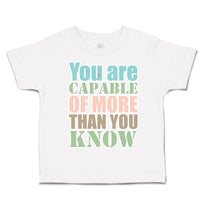 Toddler Clothes You Are Capable of More than You Know Toddler Shirt Cotton