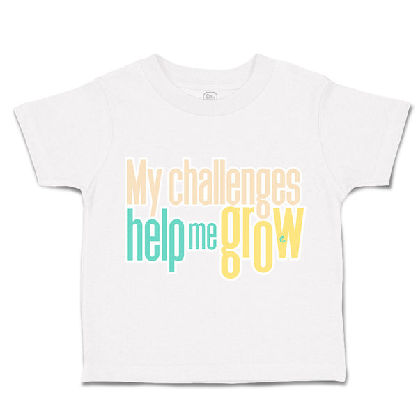 Toddler Clothes My Challenges Help Me Grow Toddler Shirt Baby Clothes Cotton