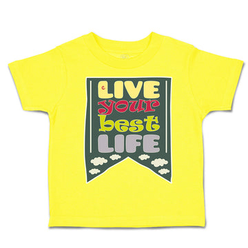 Toddler Clothes Live Your Best Life Clouds Toddler Shirt Baby Clothes Cotton