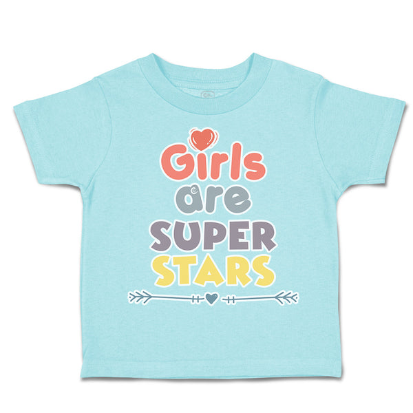 Toddler Clothes Girls Are Super Stars Heart Arrow Toddler Shirt Cotton