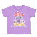 Toddler Clothes Girls Are Super Stars Heart Arrow Toddler Shirt Cotton