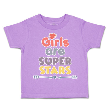 Toddler Clothes Girls Are Super Stars Heart Arrow Toddler Shirt Cotton